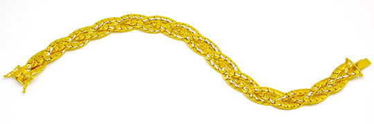 Foto 2 - Armband massiv Gelbgold 18K Kastenverschluss, K2895