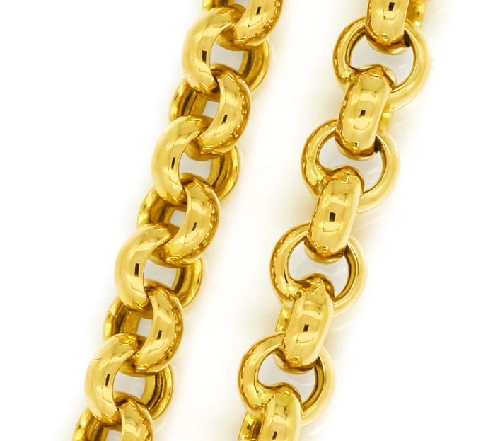 Foto 2 - Goldkette Damenkette im Erbsen Muster in 585er Gelbgold, K3271