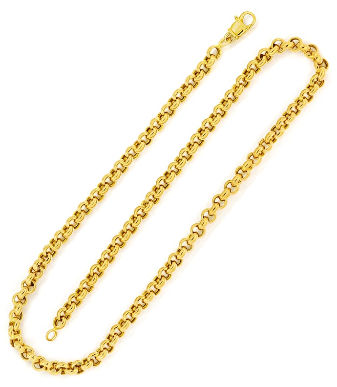 Foto 3 - Goldkette Damenkette im Erbsen Muster in 585er Gelbgold, K3271