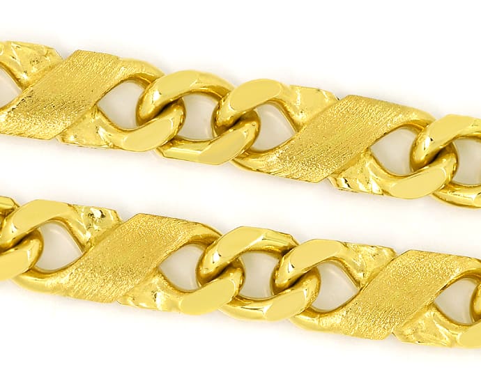 Foto 2 - Dollar Goldarmband in massiv 750er Gelbgold, K3306