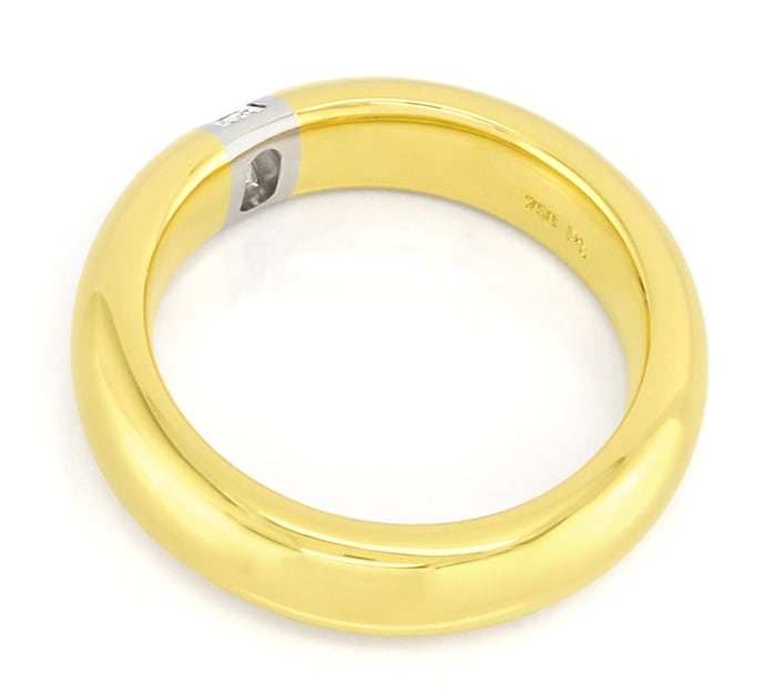 Foto 3 - Gold-Platin-Ring Princess Diamanten lupenrein, S2737