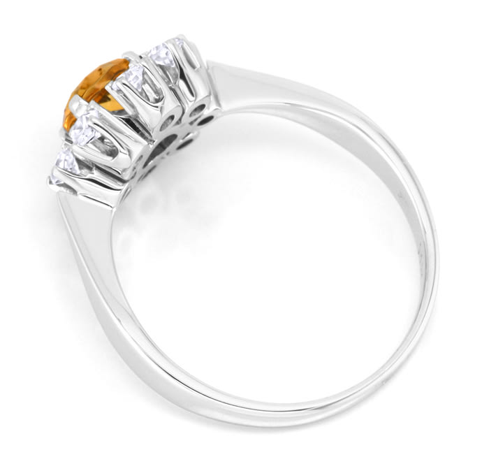 Foto 3 - Weißgold-Ring Top-Citrin lupenreine Diamanten, S5904