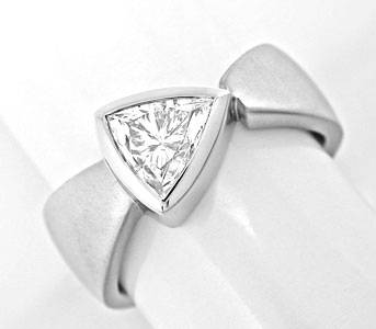 Foto 1 - Trillion Trillant-Diamant-Ring, Handarbeit, 18K, S6242
