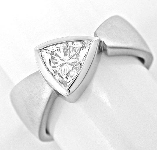 Foto 2 - Trillion Trillant-Diamant-Ring, Handarbeit, 18K, S6242